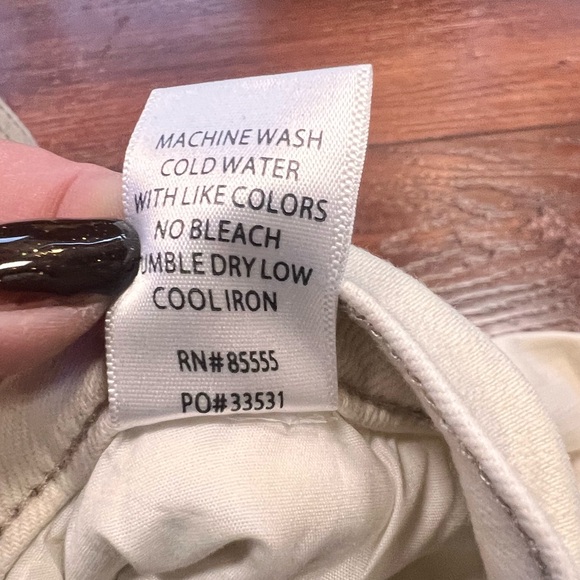 Pistola Jean Woman 27 White Mid Rise Distressed Bleached Slim Fit USA Made Denim - Picture 7 of 10